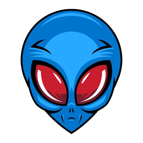 Alien Head Vector Illustration 551056 Vector Art At Vecteezy