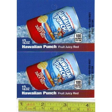 Large Square Or Marketing Vendor Size Hawaiian Punch Red