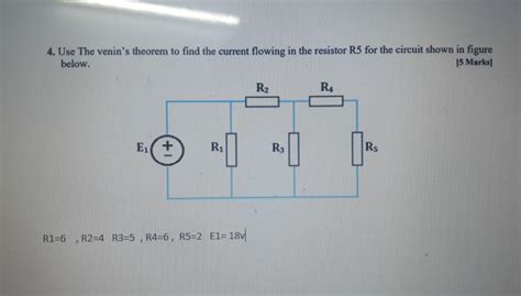 Solved Use The Venin S Theorem To Find The Current Chegg