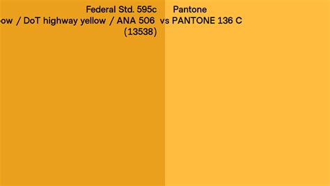 Federal Std 595c Orange Yellow DoT Highway Yellow ANA 506 13538