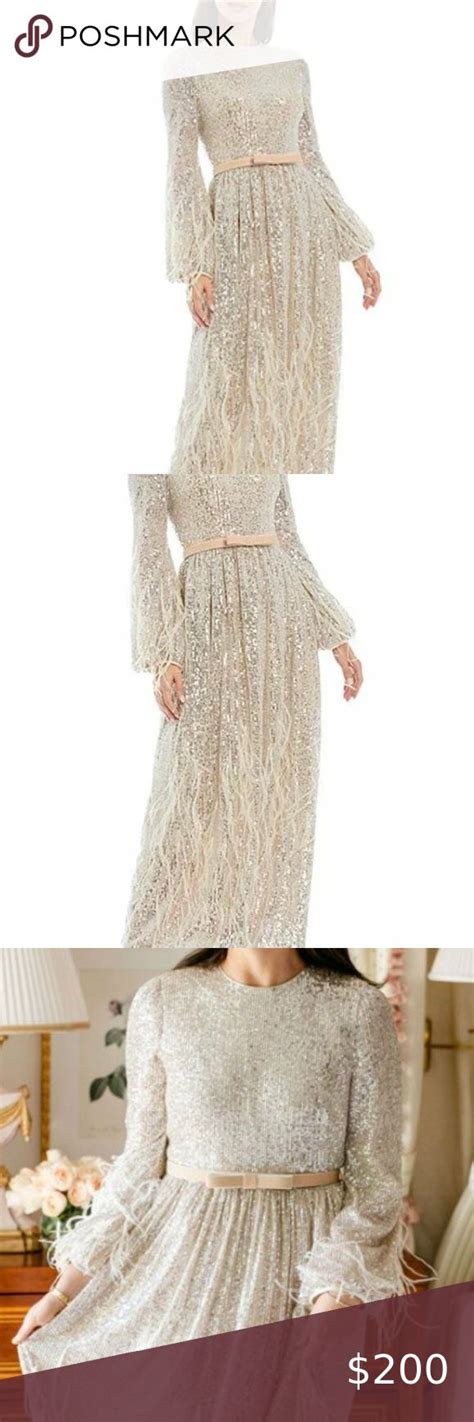 Nicola Bathie X Antonio Melani Sequined Feather Trim Dress Sold Out