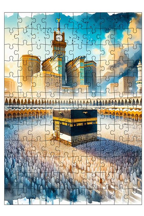 Tablomega Ahşap Mdf Puzzle Yapboz Sulu Boya Kabe Resmi 120 Parça 25 35