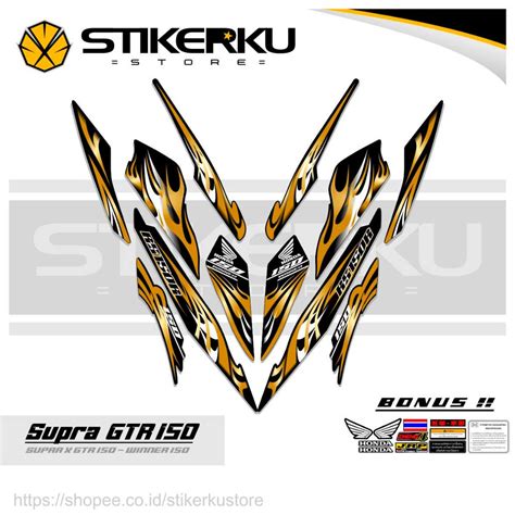 Stripping Supra Gtr Gtr Motif Honda Winner Sticker Gtr