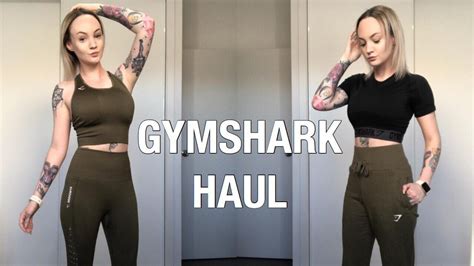 Gymshark Haul Try On New Release Khaki Seamless Youtube