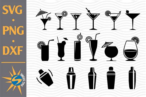 Cocktail SVG PNG DXF Digital Files Include By SVGStoreShop