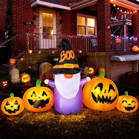 HOOJO 8 FT Length Halloween Decorations Outdoor Halloween Inflatables