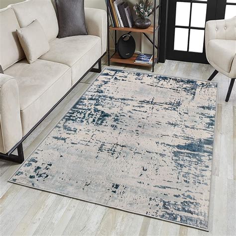 Asiinnsy Area Rug Modern Abstract Rugs For Living Room Bedroom Non Slip