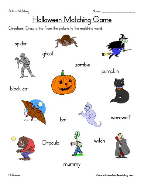 Halloween Worksheets Have Fun Teaching