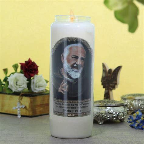 Padre Pio Novena Candle 17 5cm Novena Candles