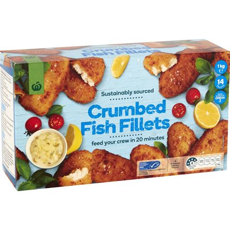 Woolworths Frozen Fish Crumbed 1kg Woolworths