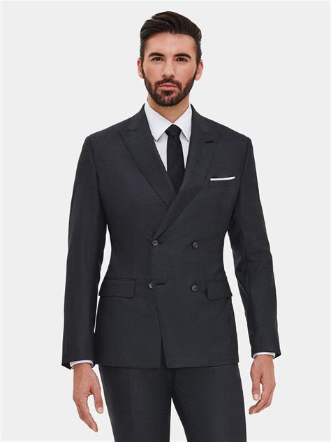 Enzo Custom S S Grey Birdseye Suit