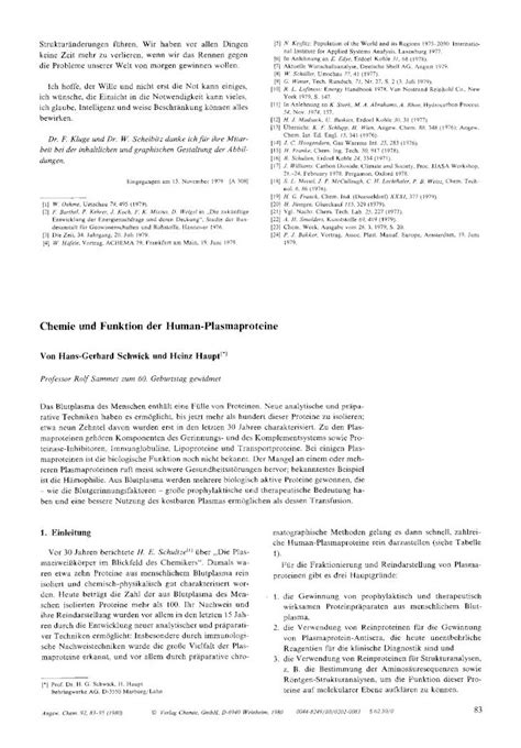 Pdf Chemie Und Funktion Der Human Plasmaproteine Dokumen Tips