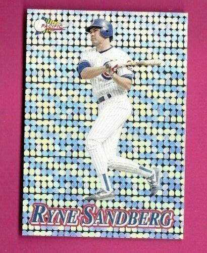 Ryne Sandberg Pacific Silver Circles Cubs Hof Ebay