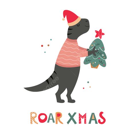 Hand Drawn Holiday Vector Art Png Hand Drawn Holiday T Rex With