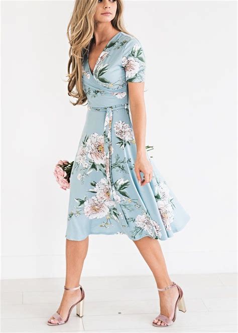 Amazing Women Floral Print Short Sleeve Dress Ladies Boho Long Maxi