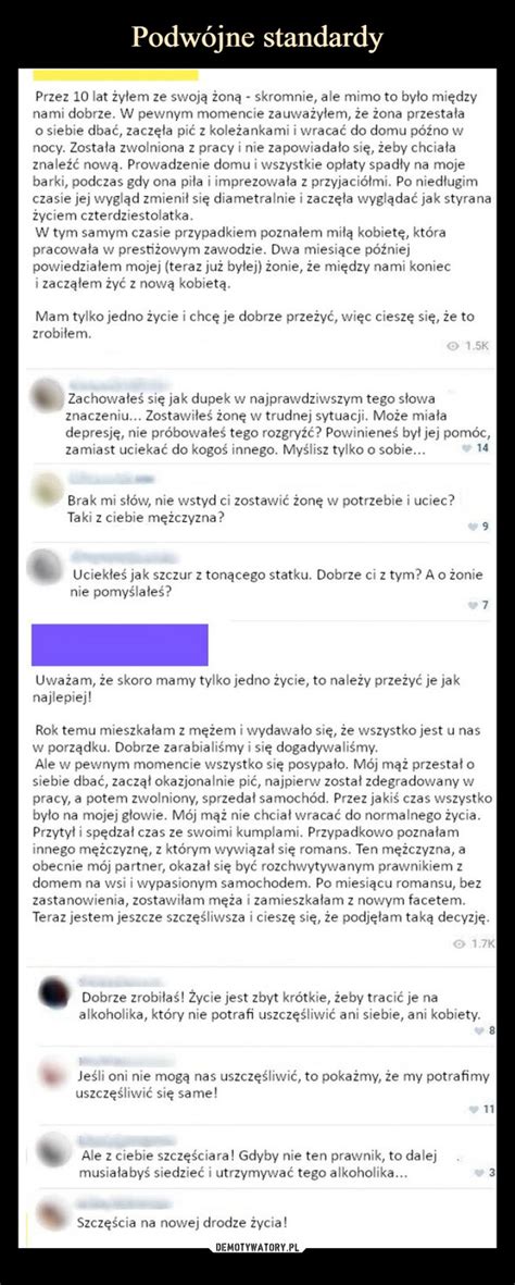 Podwójne standardy Demotywatory pl