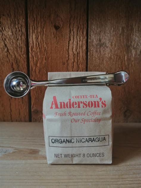 Stainless Steel Coffee Scoop with Clip - Anderson's Coffee