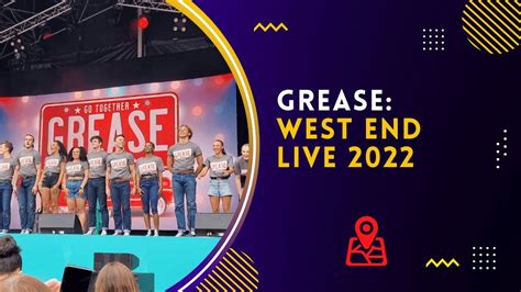 Grease West End Live Youtube