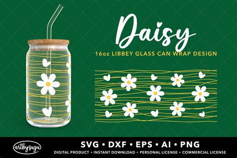 Daisy Libbey Glass Wrap Svg Graphic By Artbysugu Creative Fabrica