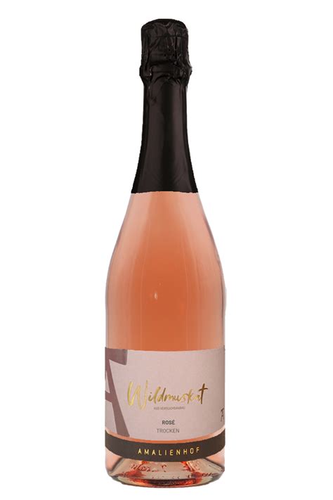 NEU 2022 Winzersekt Wildmuskat Rosé trocken shop weingut amalienhof de