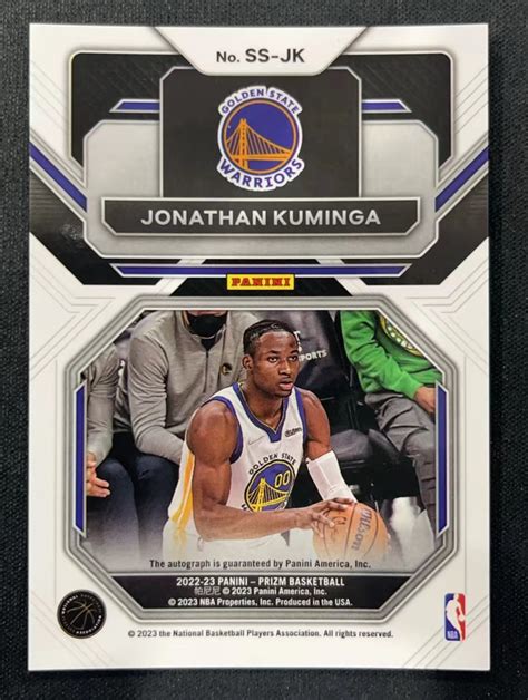 Panini Prizm Jonathan Kuminga Pz Sensational