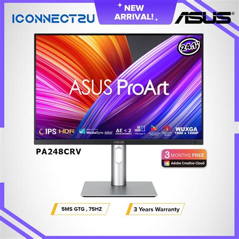 Asus Proart 24 1 Pa248crv Wuxga Hdr 10 75hz 5ms Ips Usb C Monitor Shopee Malaysia