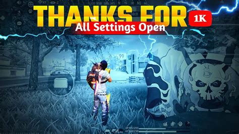 1k Special Free Fire All Secret Settings Revel Sensi Hud Dpi