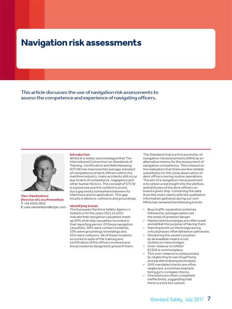 Navigation Risk Assessments Pdf Navigation Risk Assessment