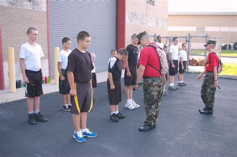 Boot Camp For Kids Young Marines Learn Team Building Discipline