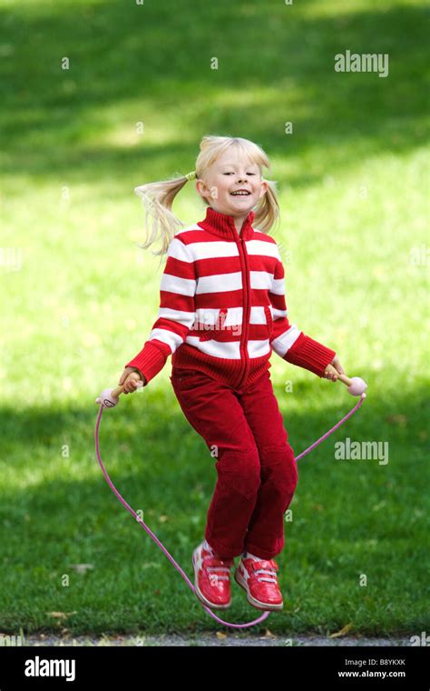 Children Playing Skipping Rope In Hi Res Stock Photography And Images