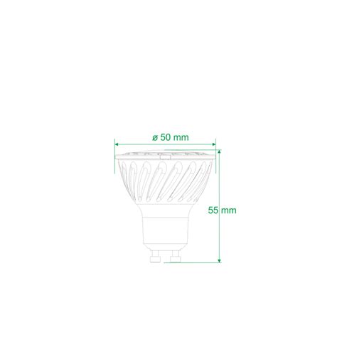 Żarówka Led Gu10 230v 6w 410lm Ecoenergy Biała Ciepła