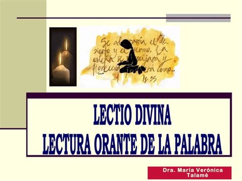 Lectio Divina Lectura Orante De La Palabra PPT Descarga Gratuita