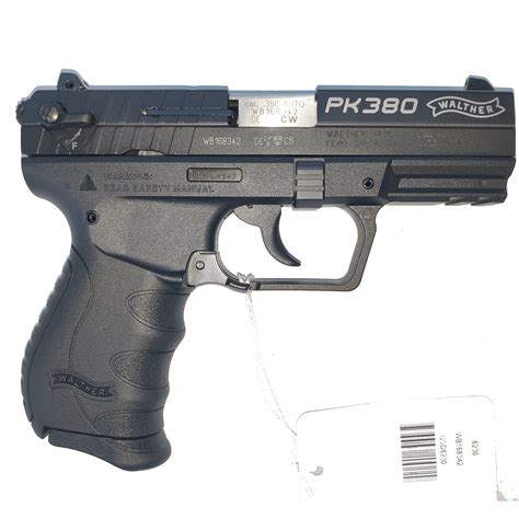 Walther Pk380 380 Acp 36 Barrel Black 8 Round 1 Mag Click Click