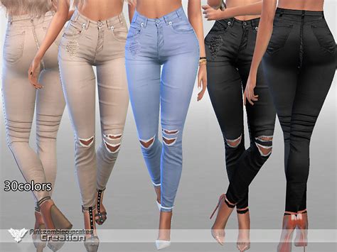 Sims 4 Cc S The Best Pzc Sexy Rebel Jeans By Pinkzombiecupcakes