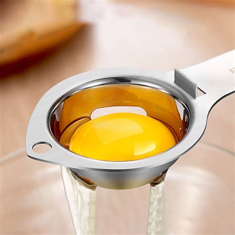 Stainless Steel Egg Yolk White Separator Cooking Tool Kitchen Gadget