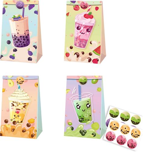 Amazon Yxcmdcg Pcs Boba Tea Party Bags Bubble Tea Gift Bag