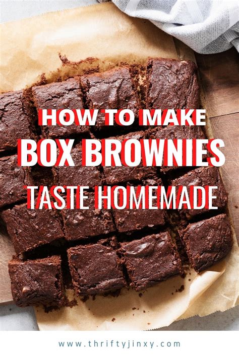 How To Make Box Brownies Taste Homemade Brownie Mix Recipes Boxed Brownies Taste Homemade