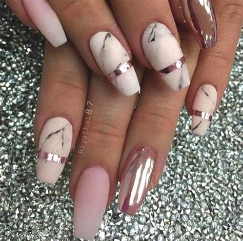 10 Elegant Rose Gold Nail Designs That You Should Try Chrome Nail Art