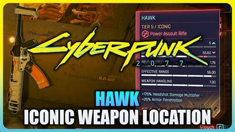 Cyberpunk Phantom Liberty How To Get Hawk Iconic Weapon Location