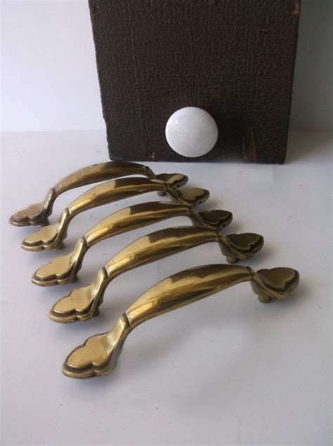 Vintage Brass Drawer Handles Keeler Brass By 3vintagehearts Vintage Brass Vintage Unique