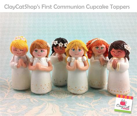 Claycatshop S Blog Cake Toppers First Holy Communion