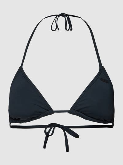 Roxy Bikini Oberteil In Unifarbenem Design Modell BEACH Black