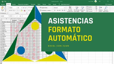 Plantilla de Asistencias Automática con Excel YouTube