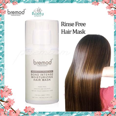 Bremod Rinse Free Hair Mask Ml Keratin Hyaluronic Acid Bond Intense