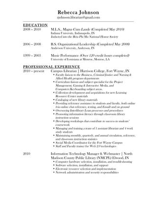 Curriculum Vitae Pdf