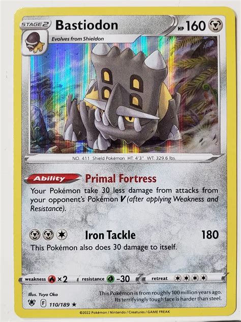 Pokemon Bastiodon Card