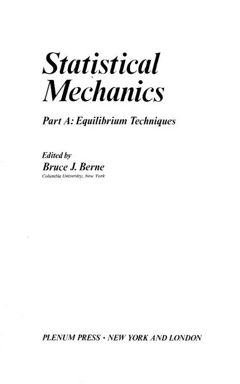 PDF Statistical Mechanics GBV DOKUMEN TIPS