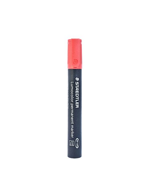 Marcador Permanente Staedtler Rojo Punta Biselada Unidad Arimany