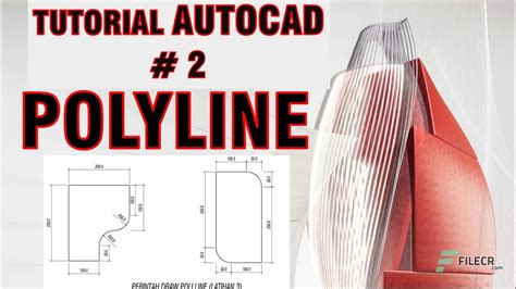 Autocad Tutorial Bahasa Indonesia Polyline Pl Autocad Youtube