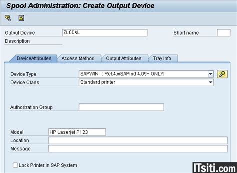 Setup And Configure Printer In Sap